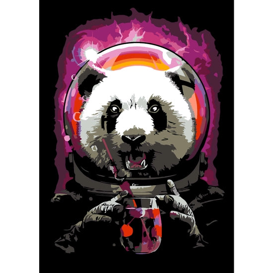 Panda Astronaut Artwille Paint By Numbers