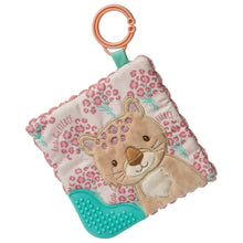 Load image into Gallery viewer, Little But Fierce Leopard Crinkle Teether Square