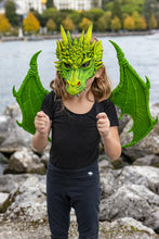 Load image into Gallery viewer, Green Dragon Mask