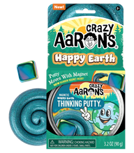 Load image into Gallery viewer, Magnetic Storms Happy Earth Thinking Putty