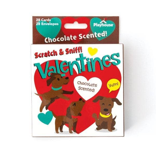 Chocolate Lab Scratch & Sniff Valentines