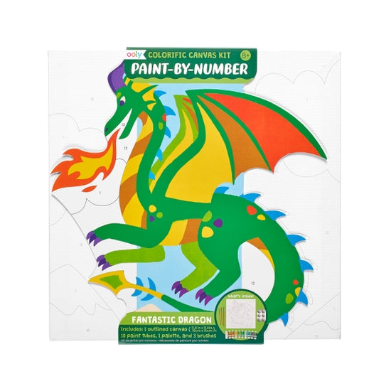 Colorific Canvas Paint By Number Fantastic Dragon