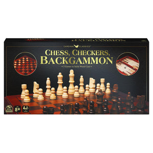Wood Chess, Checkers, And Backgammon