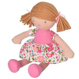 Lil'l Fran Doll Light Brown Hair With Pink & Green Dress