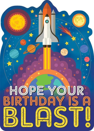 Out Of This World Foil Birthday Card