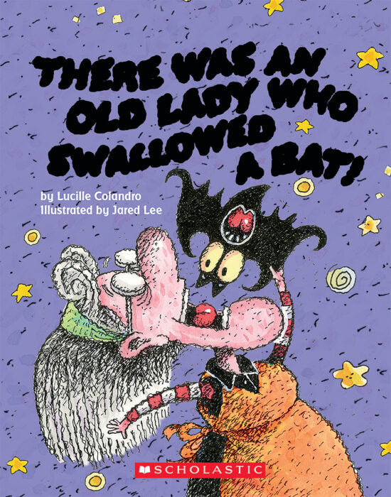 There Was An Old Lady Who Swallowed A Bat Board Book