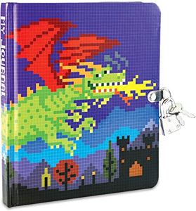 Pixel Dragon Lock & Key Diary