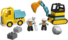 Load image into Gallery viewer, Duplo Truck &amp; Tracked Excavator