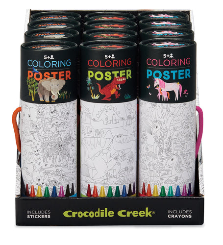 Coloring Poster With Crayons