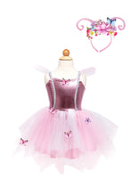 Load image into Gallery viewer, Woodland Pink Butterfly Dress &amp; Headpiece Size 5/6