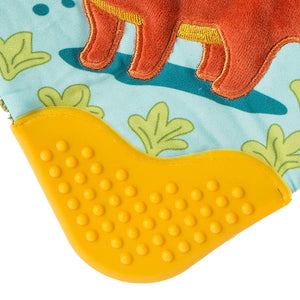 Pebblesaurus Crinkle Teether Square