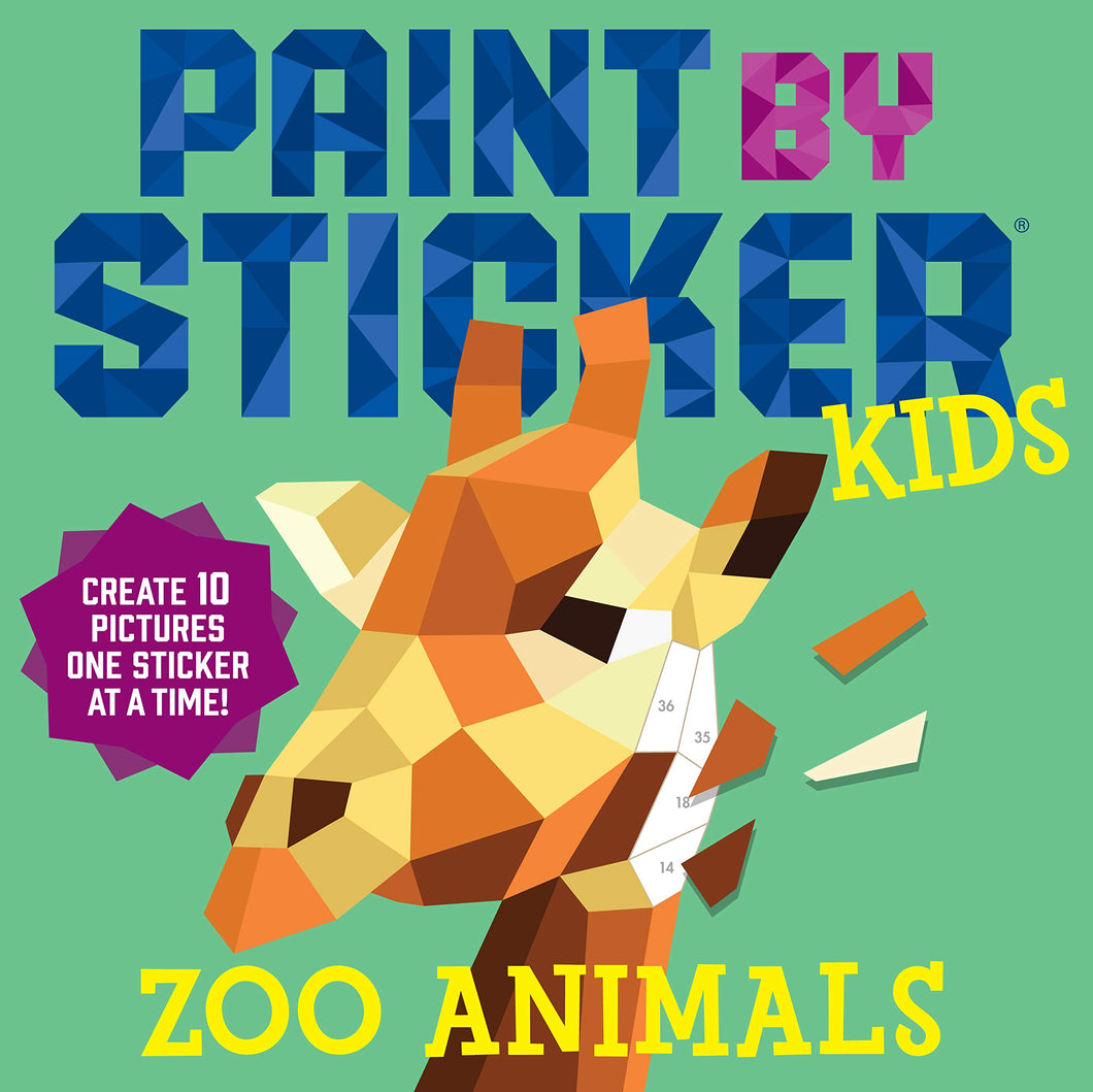 Zoo Animals Paint By Sticker Kids