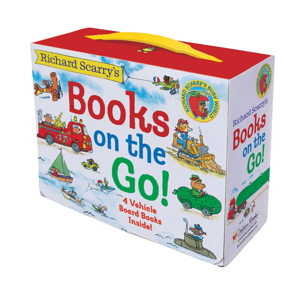 Richard Scarry's Books On The Go Box  board Book Set