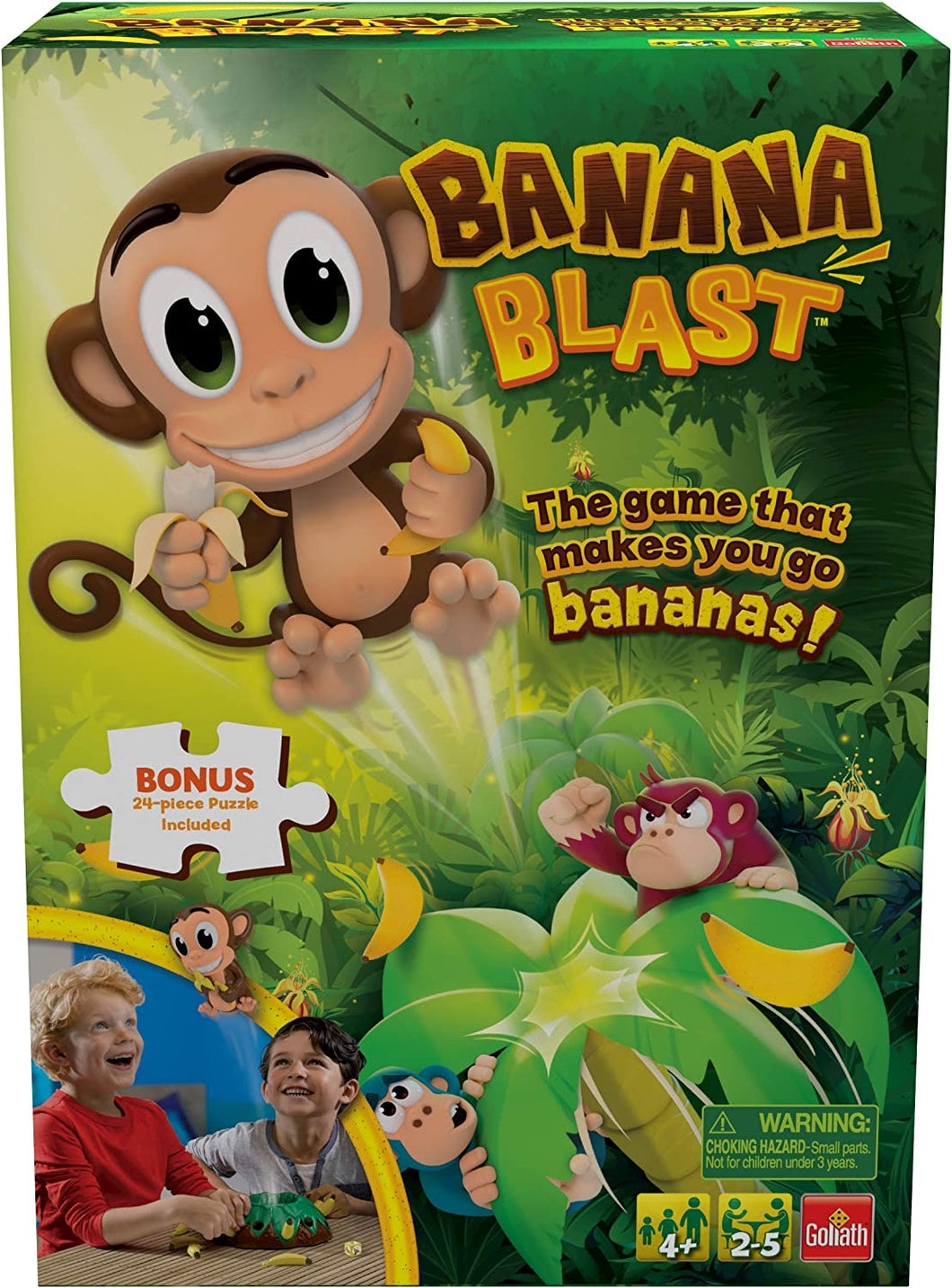 Banana Blast Game With Bonus 24 Piece Puzzle