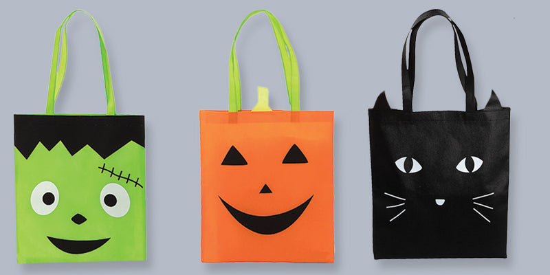 Halloween Trick Or Treat Large Tote Bag