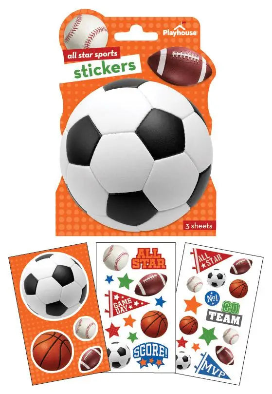 Sports Shaped Sticker Pack