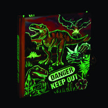 Load image into Gallery viewer, Glow In The Dark Dinosaur Lock &amp; Key Diary