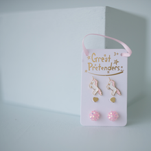 Load image into Gallery viewer, Boutique Unicorn Studded Earrings 3 Piece Set