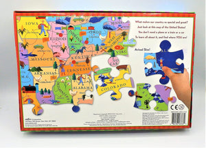 100 Piece USA Map Puzzle