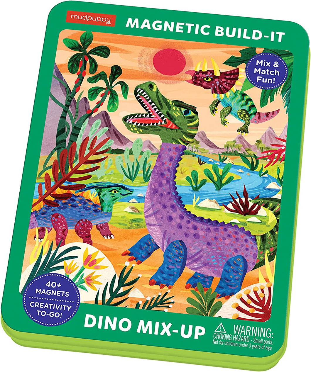Magnetic Build-It Dino Mix Up Tin