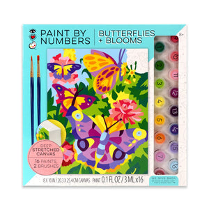 Paint By Number Butterflies + Blooms