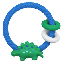 Load image into Gallery viewer, Ritzy Rattle Silicone Teether Rattles Dino