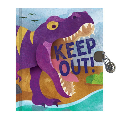 T-Rex Keep Out Locked Diary