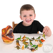 Load image into Gallery viewer, Dinosaur 24 Piece Set With T-Rex Head Case