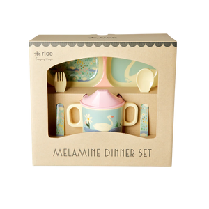 Swan Melamine Dinner Set