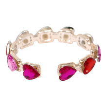 Load image into Gallery viewer, Gemstone Heart Bangle