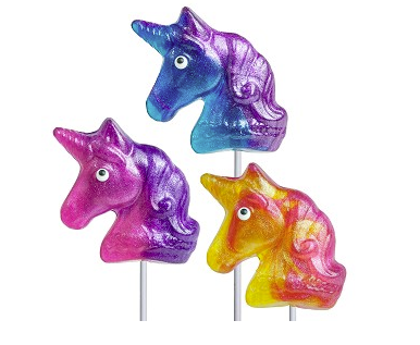 Glitter Swirl Unicorn Lollipop
