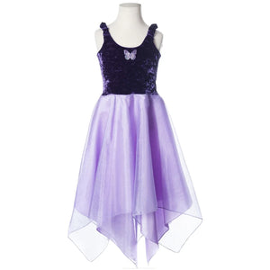 Medium Purple Velvet Fairy Dancer Dress