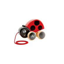 Load image into Gallery viewer, Ladybug Pull Along