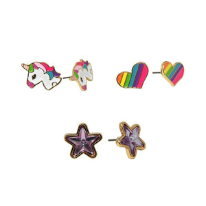 *Rainbows & Unicorns Earrings Set