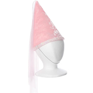 Pink Fairy Princess Hat With Sequin Trim