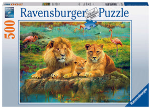 500 PC Lions In The Savannah Puzzle