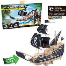 Load image into Gallery viewer, Queen Annes Revenge Wood Pirate Ship