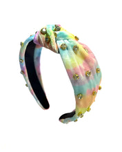 Load image into Gallery viewer, Tie Dye Jewel Knot Headband