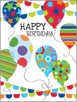 Balloons & Banners Birthday Card