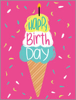 Happy Birth Day Ice Cream Card