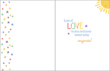Load image into Gallery viewer, Welcome To The World Rainbow Baby Card