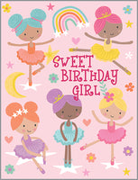 Load image into Gallery viewer, Sweet Ballerina Girl Birthday Card