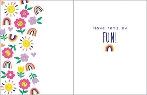 Rainbow Wishes Birthday Card