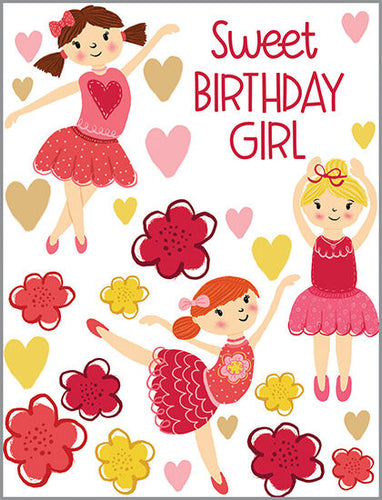 Ballerinas Birthday Card