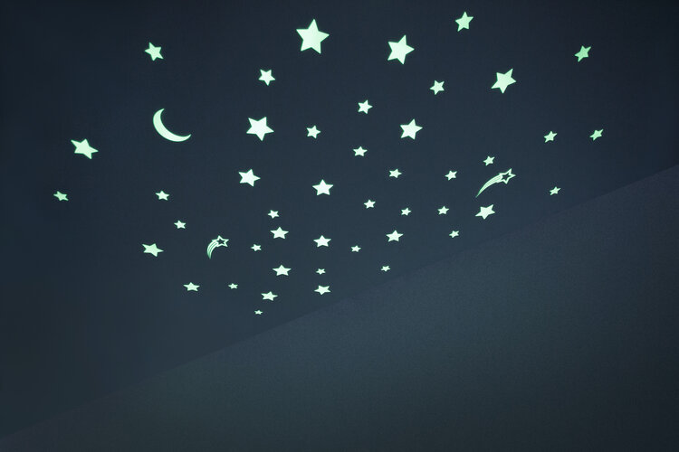 Starry Night Glow In The Dark Wall Stickers