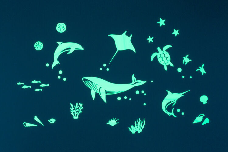 Sea Animals Glow In The Dark Wall Stickers