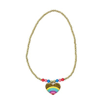 Load image into Gallery viewer, Rainbows &amp; Unicorns Beaded Necklace