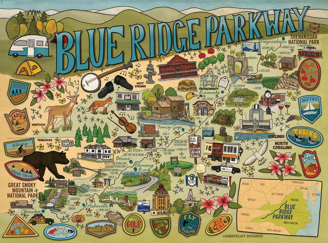 1000 PC Blue Ridge Parkway Puzzle