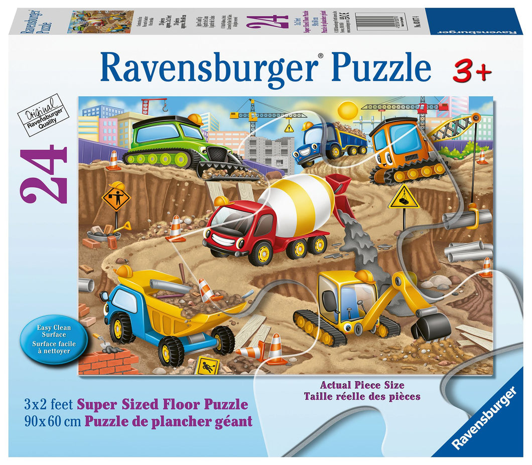 24 PC Construction Fun Floor Puzzle
