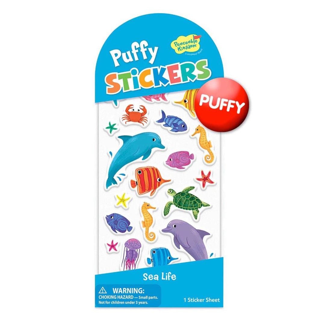 Sea Life Puffy Sticker Pack